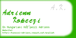 adrienn kopeczi business card